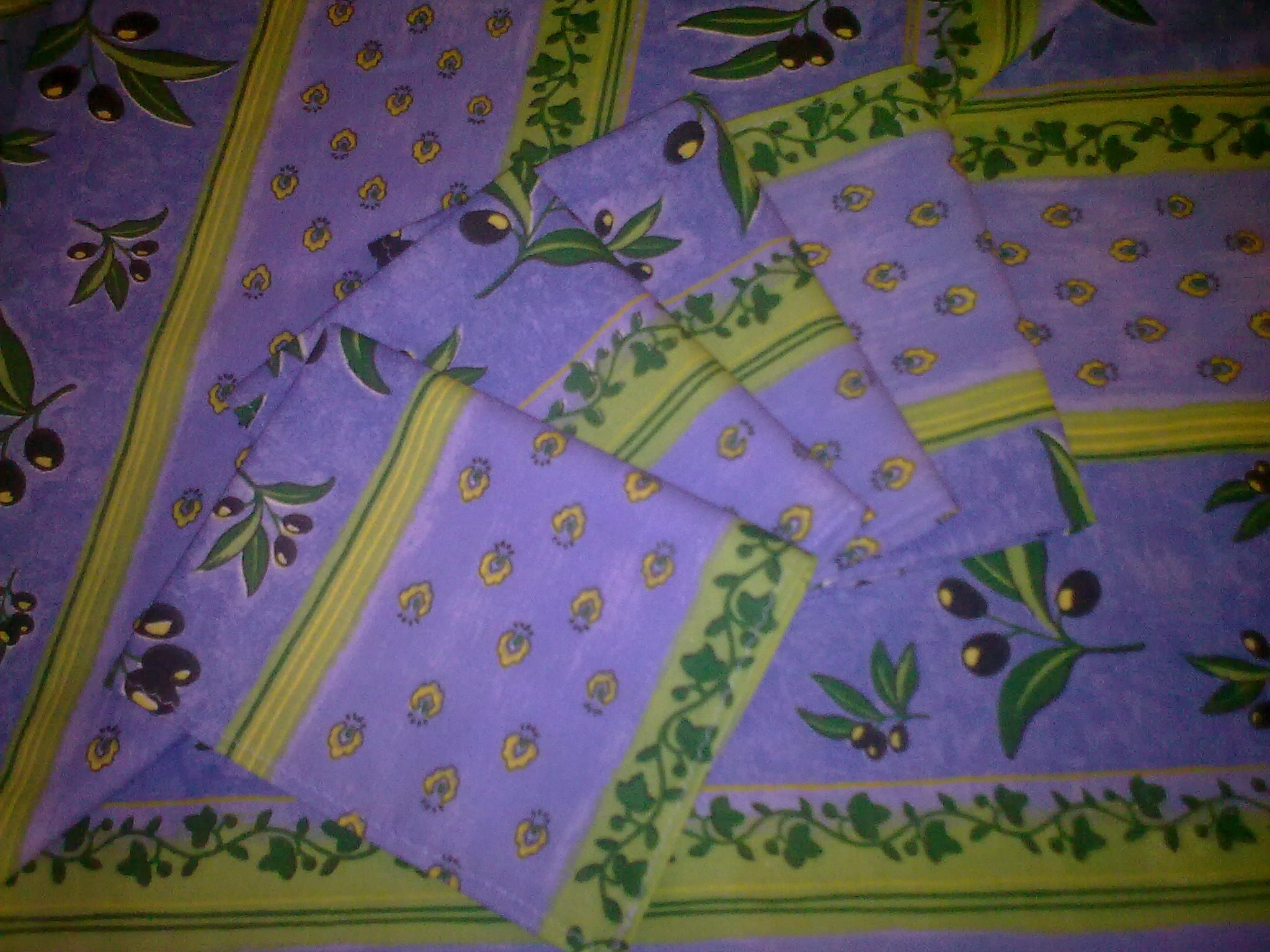Serviette de table jacquard Colombes jaunes